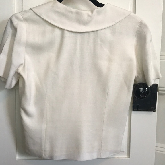 Vintage white nautical blouse - Picture 2 of 2